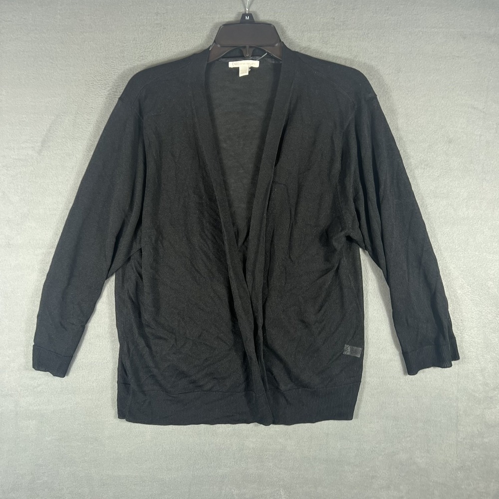 Cato Women's Black Open Front Cardigan Sweater Plus Size 22/24W‎ Lightweight